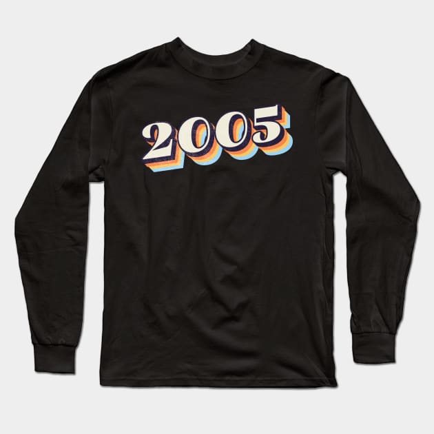 2005 Birthday Year Long Sleeve T-Shirt by Vin Zzep